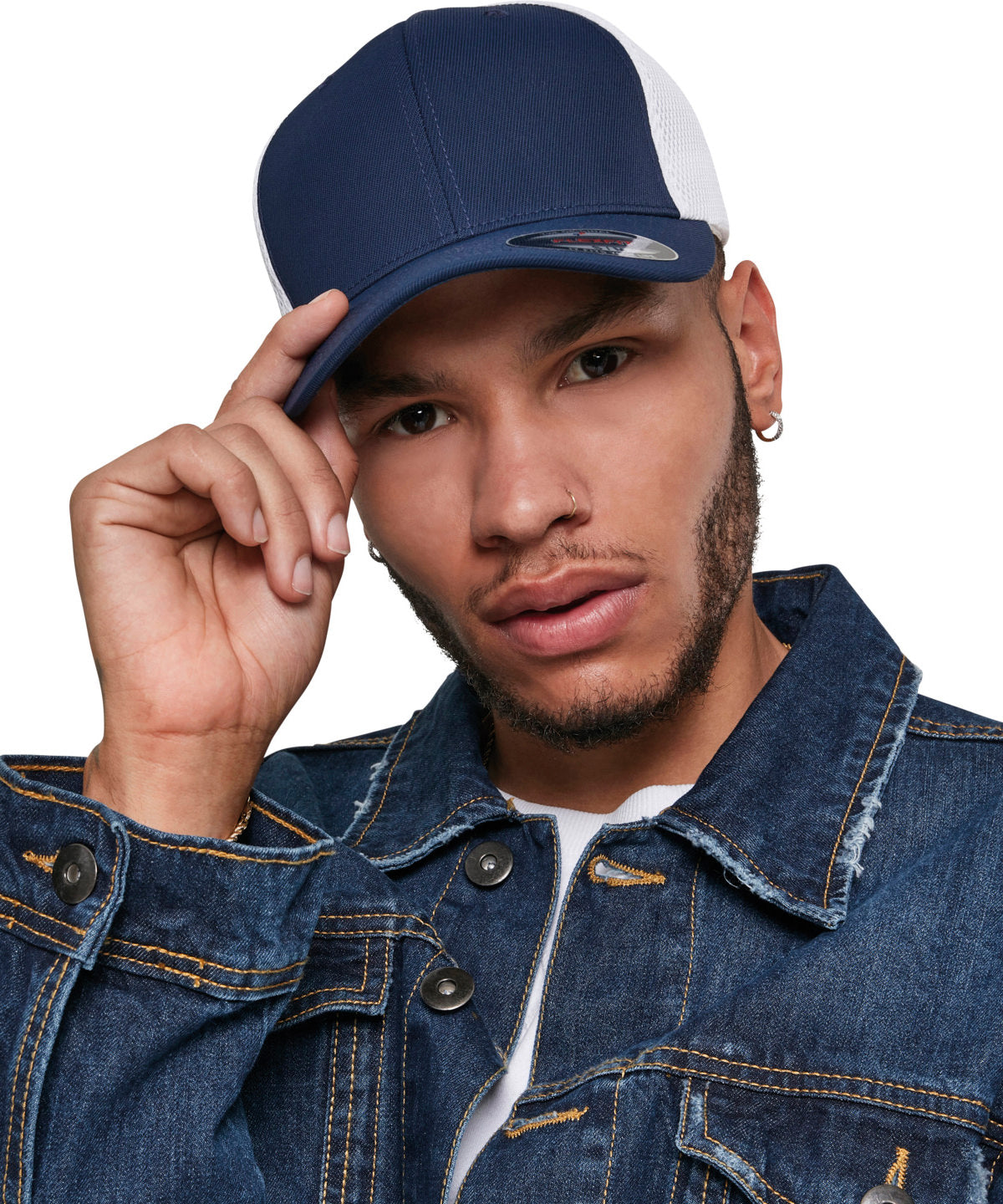 Flexfit by Yupoong Flexfit ultra-fibre and airmesh 2-tone (6533T) YP128 - Navy/White