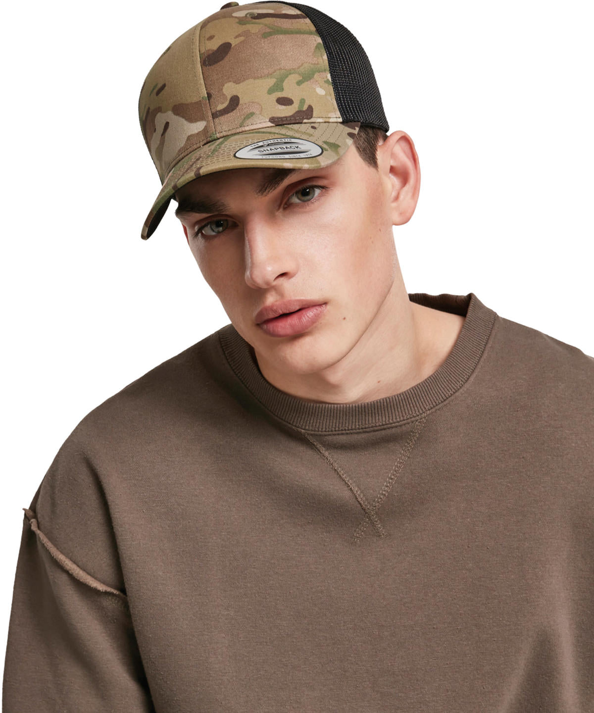 Flexfit by Yupoong Retro trucker Multicam (6606MC) YP131 - Arid/Brown