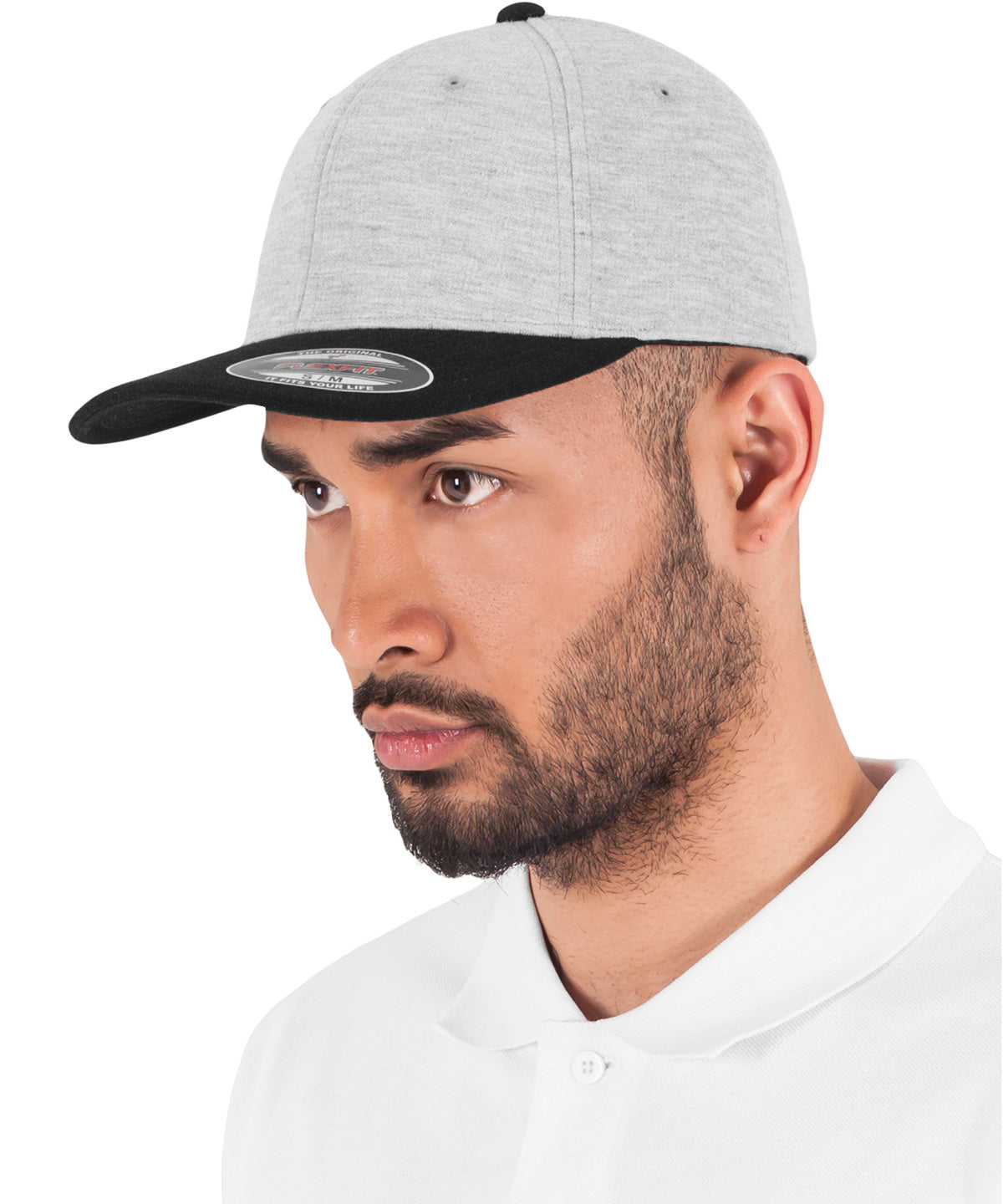 Flexfit by Yupoong Flexfit double Jersey 2-tone (6778T) YP133 - Grey/Black