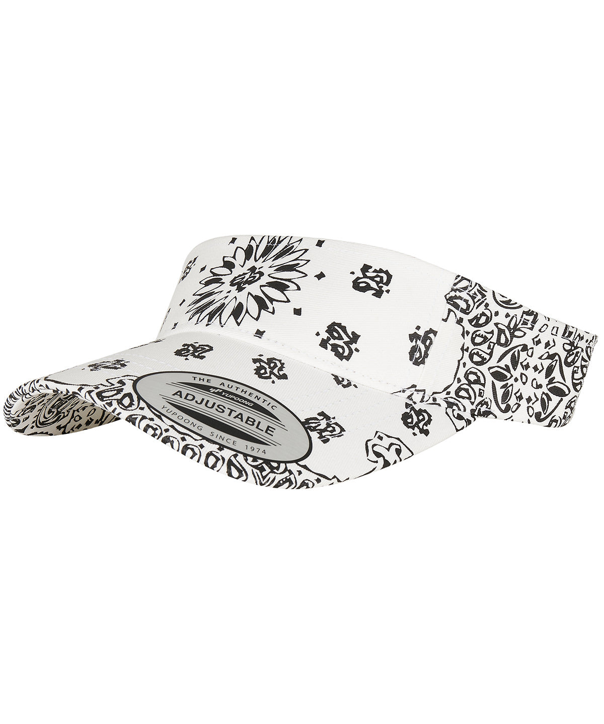 Flexfit by Yupoong Bandana print visor (8888BP) YP143 - Black