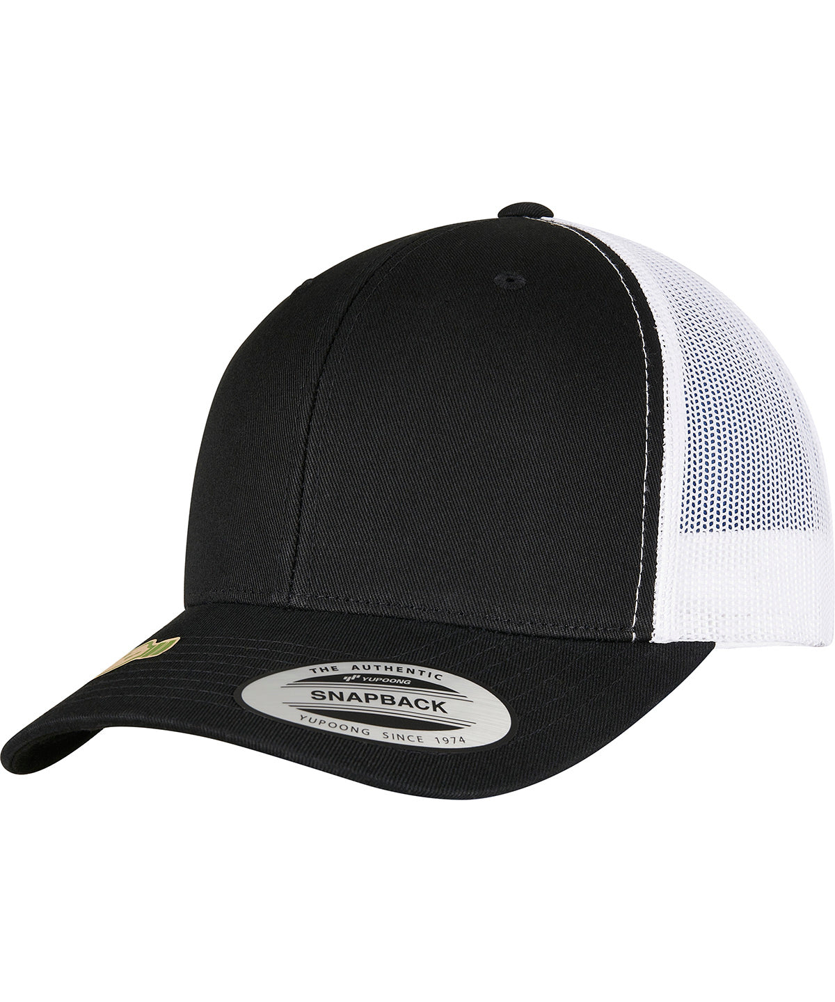 Flexfit by Yupoong YP classics recycled retro trucker cap 2-tone (6606RT) YP164 - Black/White