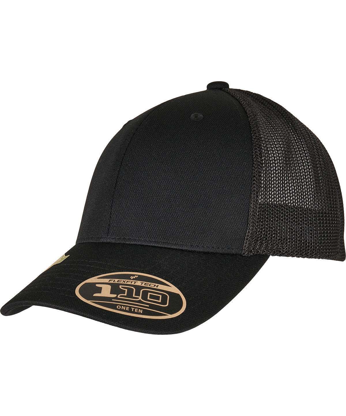 Flexfit by Yupoong 110 Recycled alpha shape trucker (110RA) YP186 - Black