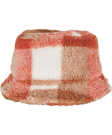 Flexfit by Yupoong Sherpa check bucket hat (5003SC) YP205 - White/Black
