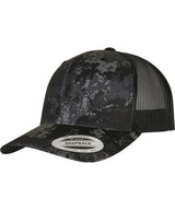 Flexfit by Yupoong YP Classics Veil Camo retro trucker cap (6606VC) YP239 - Poseidon Black