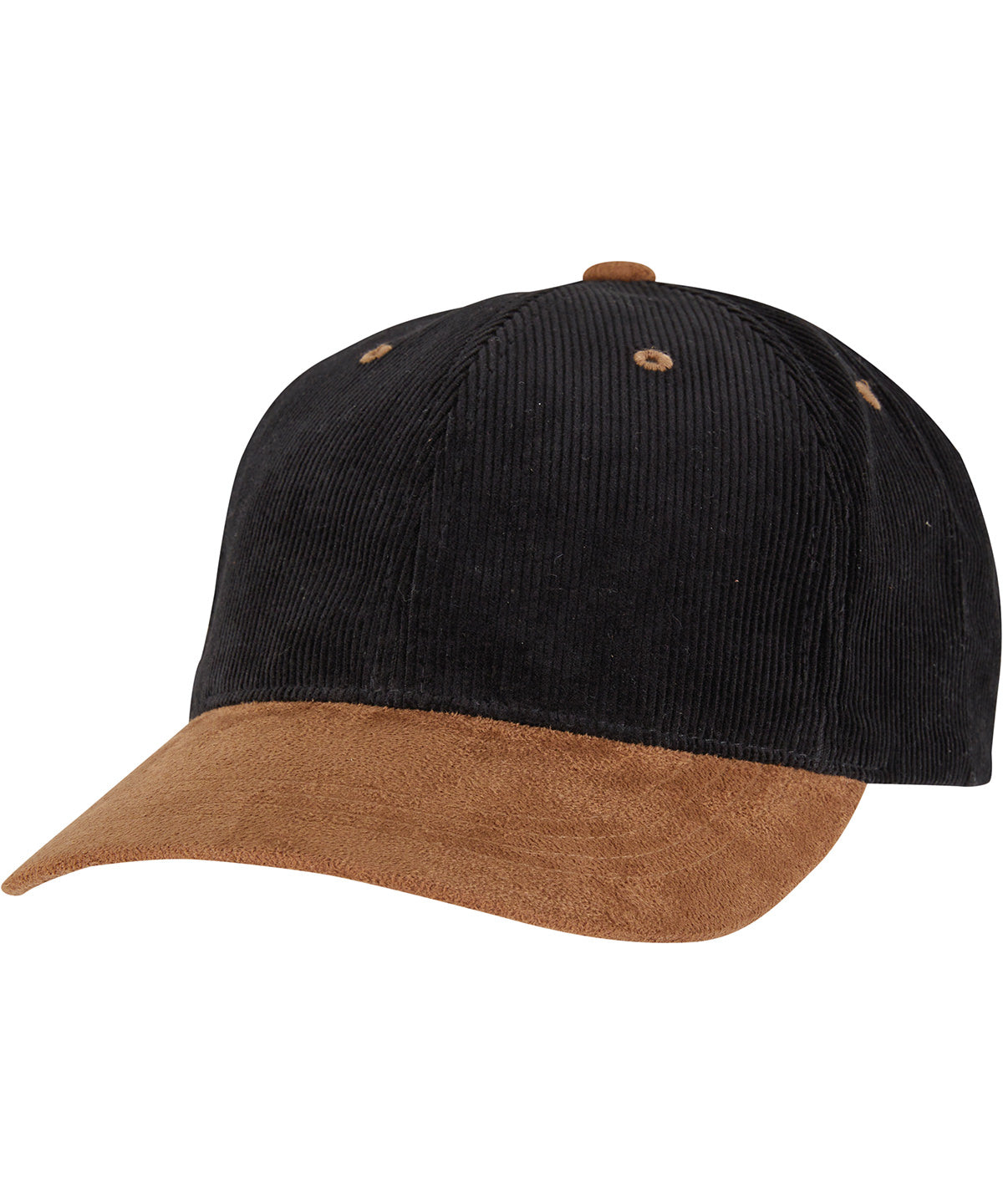 Flexfit by Yupoong Corduroy classic suede cap (9279) YP262 - Black/Caramel