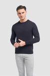 Savio Crew Neck Jumper - Navy