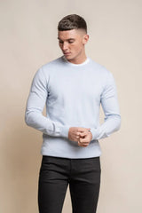 KN101 Crewneck Jumper - Blue Marlyn