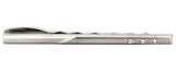 Brushed/Shiny + 3 Crystals Rhodium Tie Slide by Dalaco