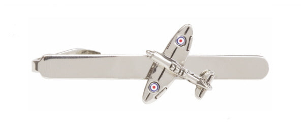 Spitfire Rhodium Plated Tie Clip by Dalaco