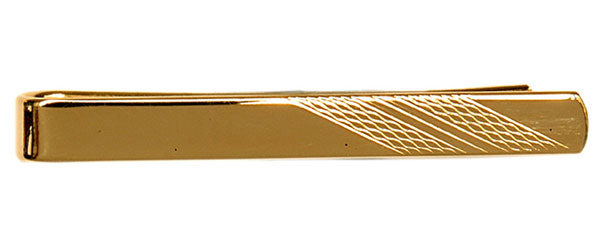 Barley Design on End Gold Plated Tie Slide by Dalaco