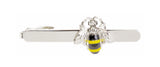 Bee Rhodium Plated Tie Clip by Dalaco