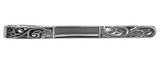 Engraved & Centre Space Sterling Silver Tie Slide by Dalaco
