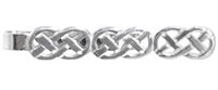 Celtic Open Design Sterling Silver Tie Slide by Dalaco