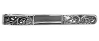 Engraved & Centre Space Hallmark Sterling Silver Tie Slide by Dalaco