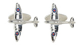 Spitfire Sterling Silver Cufflinks by Dalaco