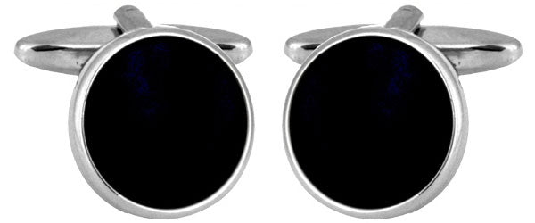 Round Black Acrylic Hirewear Cufflinks – Unboxed by Dalaco