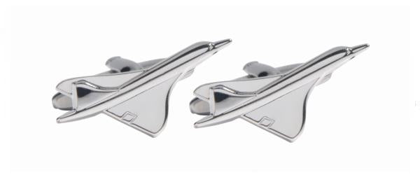 Concorde Rhodium Plated Cufflinks by Dalaco
