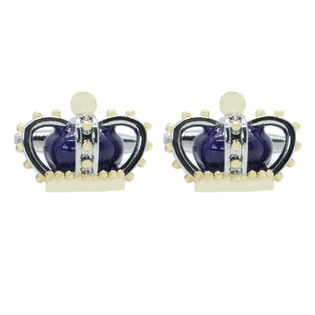 Coronation Crown Cufflinks Purple by Dalaco