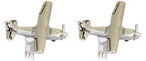 Cessna 172 Aircraft Rhodium Plated Cufflinks by Dalaco