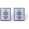 Keep Calm and Cook On Cufflinks Blue by Dalaco