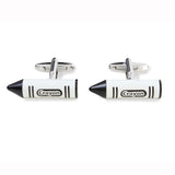 Black and White Crayon Cufflinks by Dalaco