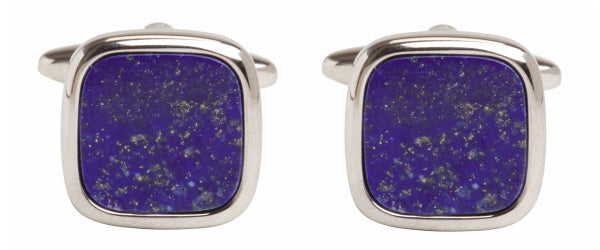 Lapis Lazuli Cushion Cufflink by Dalaco