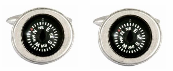 Moving Compass Cufflink by Dalaco