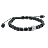 Pheasant Bead Adjustable Black Agate Bracelet by Dalaco