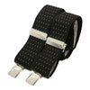 Black Pin Dot 35mm silver clip braces CN by Dalaco