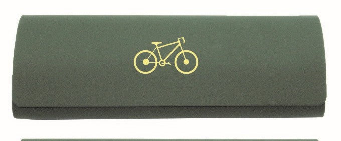 Bicycle Embossed Glasses Case & Cloth by Dalaco