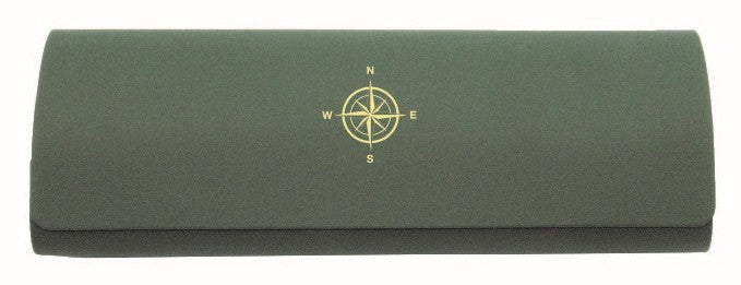Compass Embossed Glasses Case & Cloth by Dalaco