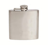 Plain Brushed Hip Flask – 6oz Stainless Steel by Dalaco