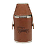 Land Vehicle Hip Flask Hunter Design Shiny Stainless 6oz by Dalaco