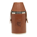 Fish & Reel Hip Flask Hunter Design Shiny Stainless 6oz by Dalaco