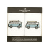 Campervan Embroidered White Cotton Handkerchiefs by Dalaco