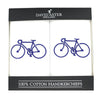 Bicycle Embroidered White Cotton Handkerchiefs by Dalaco