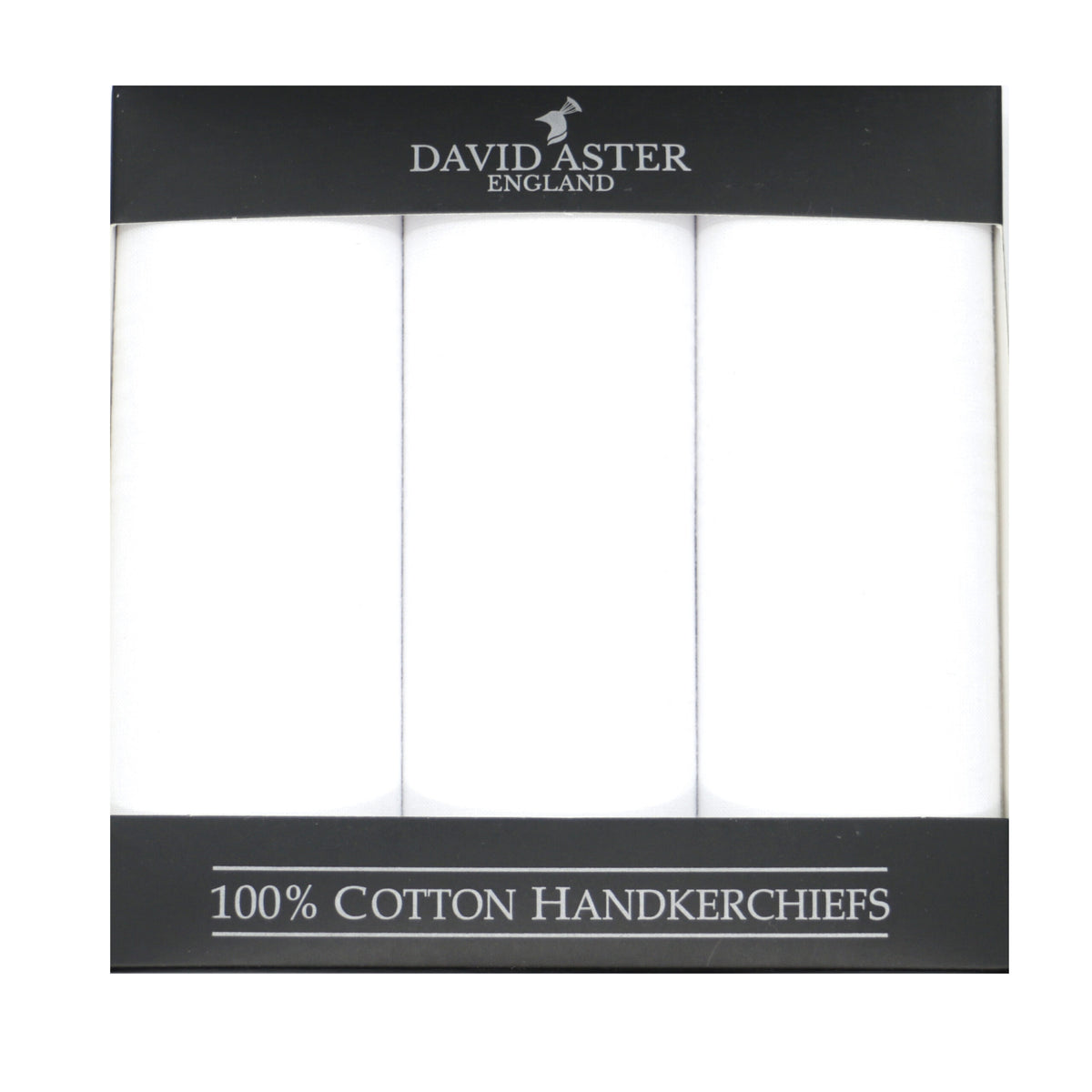 Plain White 3 Pack Cotton Handkerchiefs by Dalaco