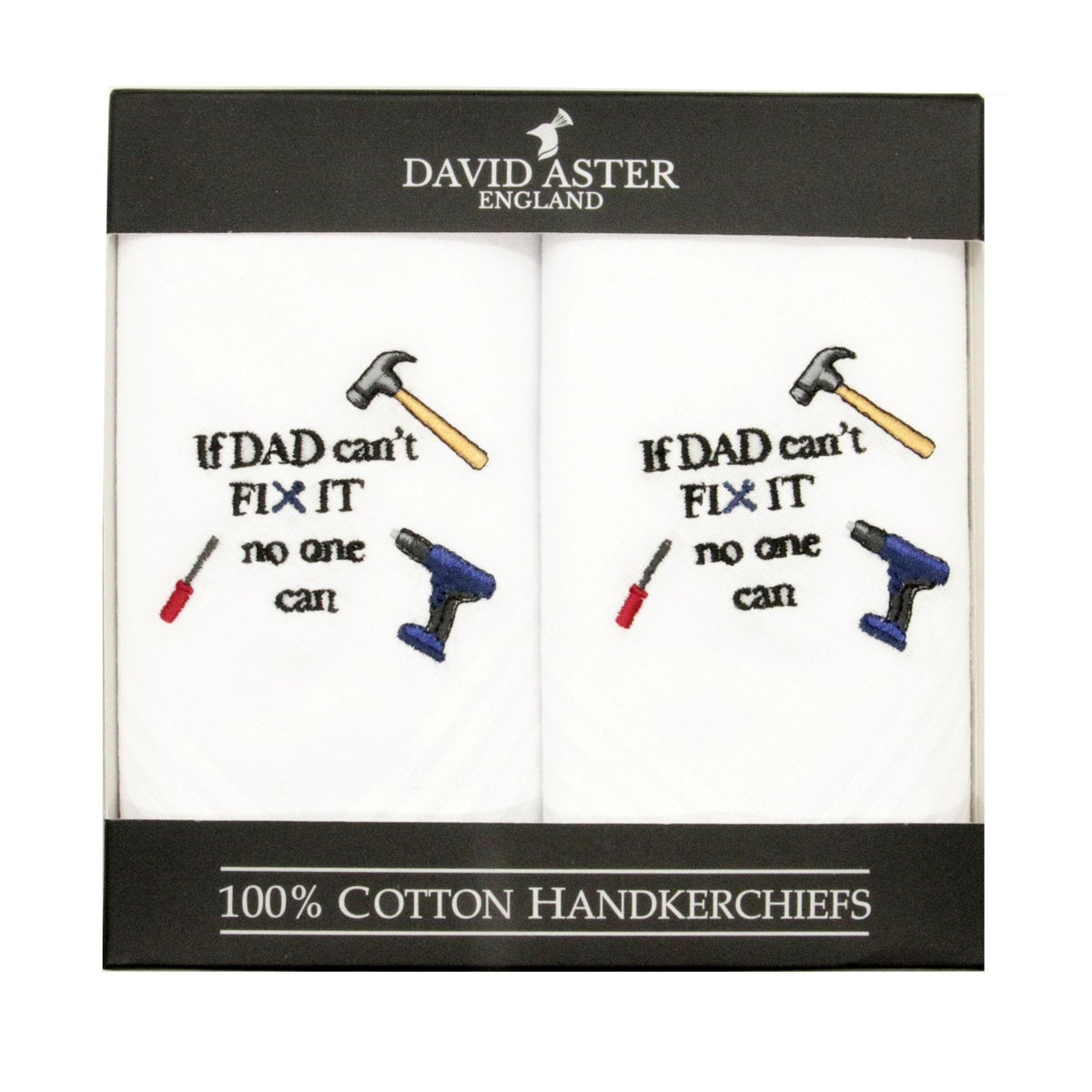DIY Embroidered White Handkerchiefs by Dalaco