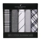 Pack of 5 Black & Grey Handkerchiefs by Dalaco
