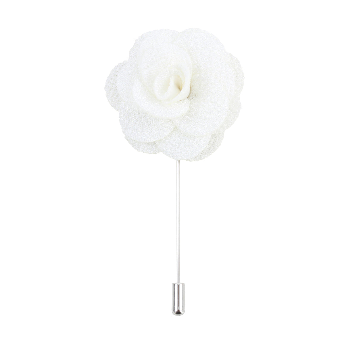 Ivory Flower Lapel Pin by Dalaco