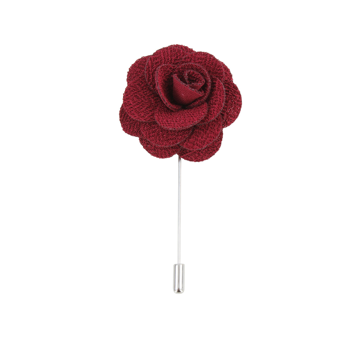Burgundy Flower Lapel Pin by Dalaco