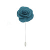 Teal Blue Flower Lapel Pin by Dalaco