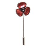 Poppy Lapel Cravat Pin by Dalaco