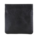 Black Leather Coin Pouch by Dalaco