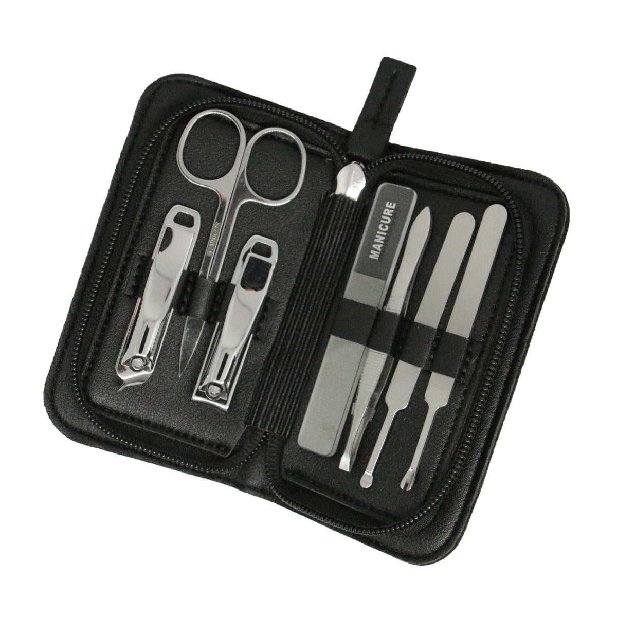 Mens Manicure Set Black by Dalaco
