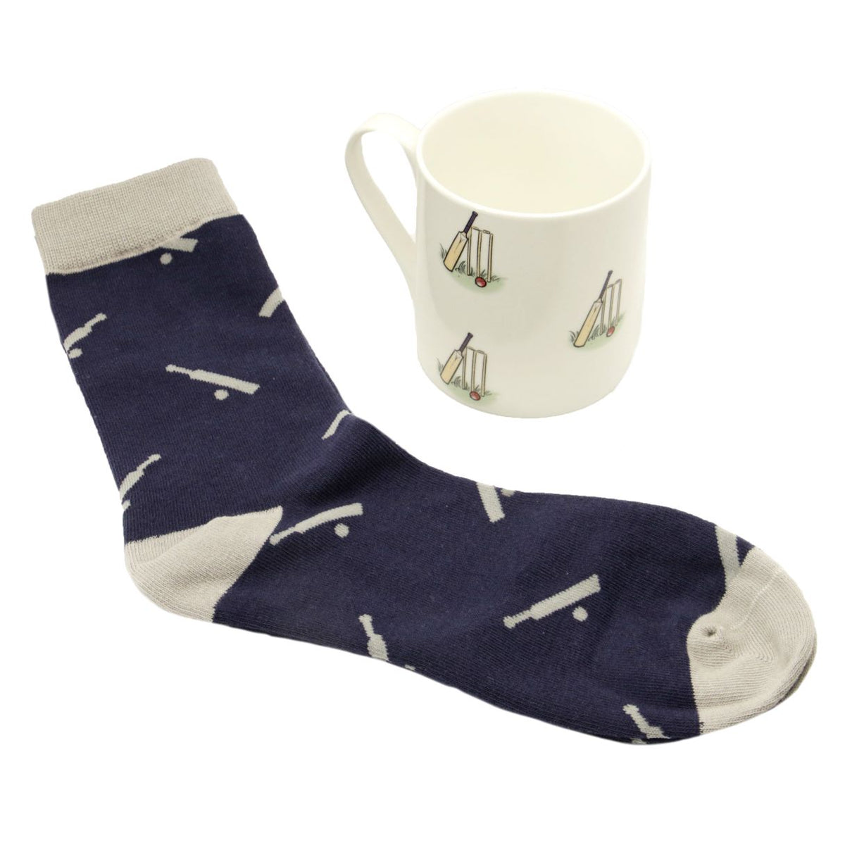 Cricket Fine Bone China Mug & Sock Set by Dalaco