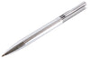 Engravable Chrome Ballpoint Pen with Black Lined Lid by Dalaco