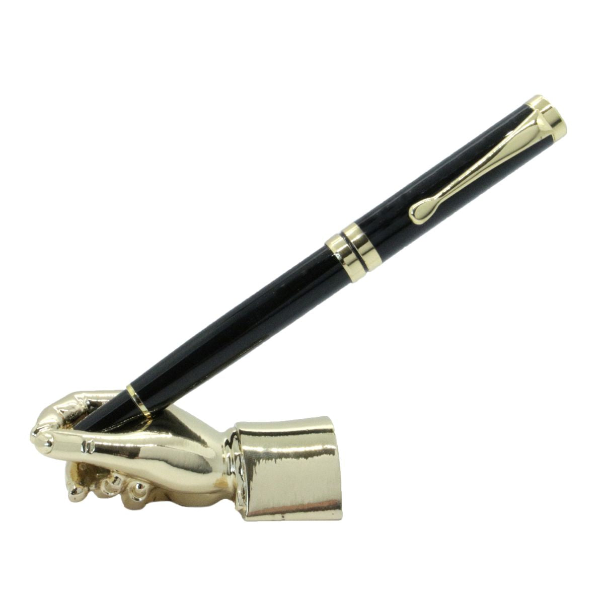 Gold Hand Pen Holder & Paper Weight by Dalaco