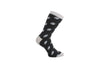 Rugby Socks – Black and Grey Combed Cotton by Dalaco