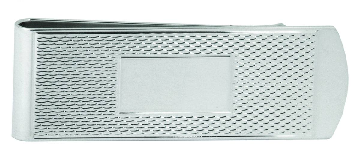 Sterling Silver Hallmarked Money Clip with Barley Design by Dalaco